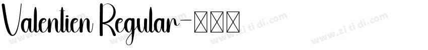 Valentien Regular字体转换
